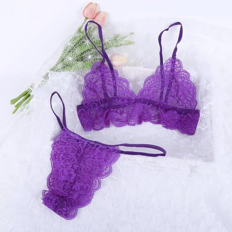 Violet Lingerie Fine et Stylée - Ensemble 2 Pièces