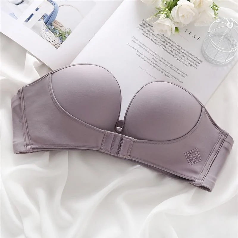 Violet Soutien-gorge avec fermeture sur le devant